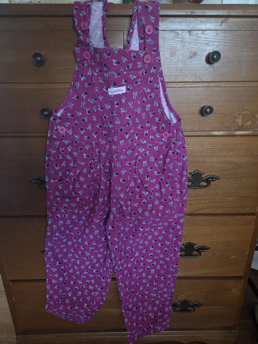 Two Vintage 1995 Carter's Kids Overalls *READ DESCRIPTION AND SEE ALL PHOTOS* - Picture 7 of 13